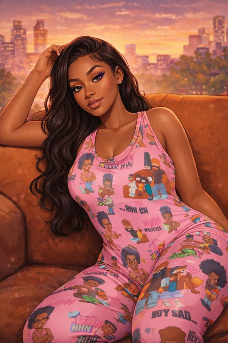 CARTOON LIFE ONESIES - (Simpson's, Boondocks, PJ's)